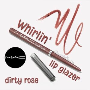 MAC Cosmetics Lip Glazer Liner Dirty Rose Brand New In Box Full Size